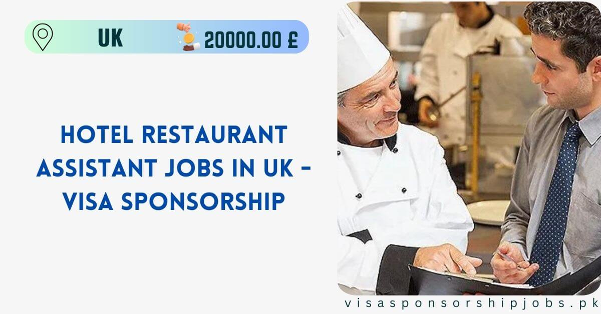 Hotel Restaurant Assistant Jobs in UK
