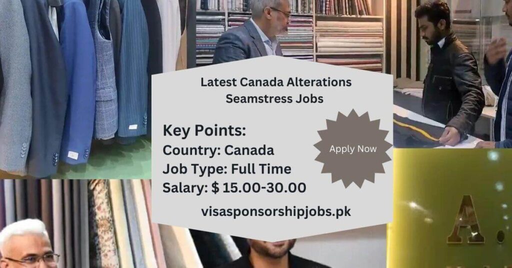 Latest Canada Alterations Seamstress Jobs