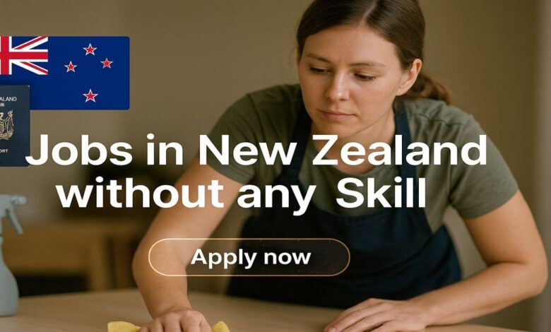 Jobs in New Zealand without any Skill