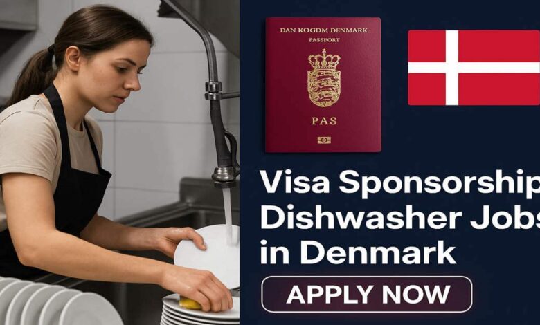 Visa Sponsorship Dishwasher Jobs in Denmark