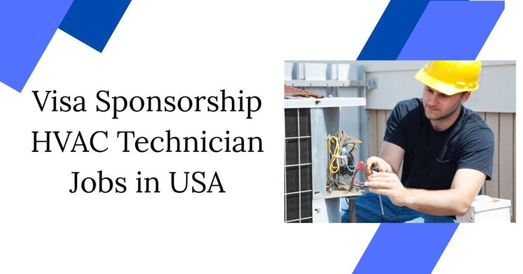 Visa Sponsorship HVAC Technician Jobs in USA