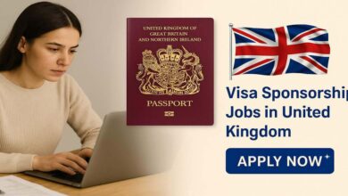Visa Sponsorship Jobs in United Kingdom