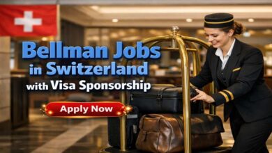 Bellman Jobs in Switzerland with Visa Sponsorship