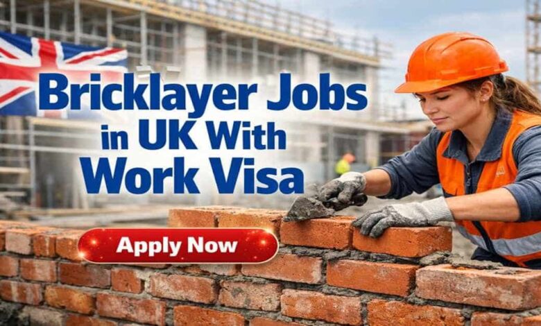 Bricklayer Jobs in UK With Work Visa