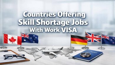 Countries Offering Skill Shortage Jobs With Work VISA