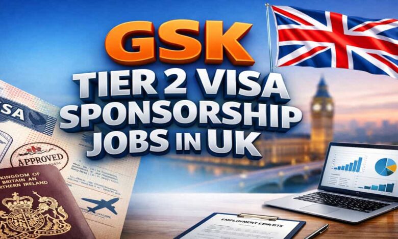 GSK Tier 2 Visa Sponsorship Jobs in UK