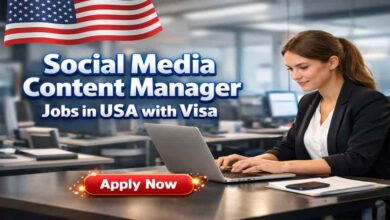 Social Media Content Manager Jobs in USA with Visa