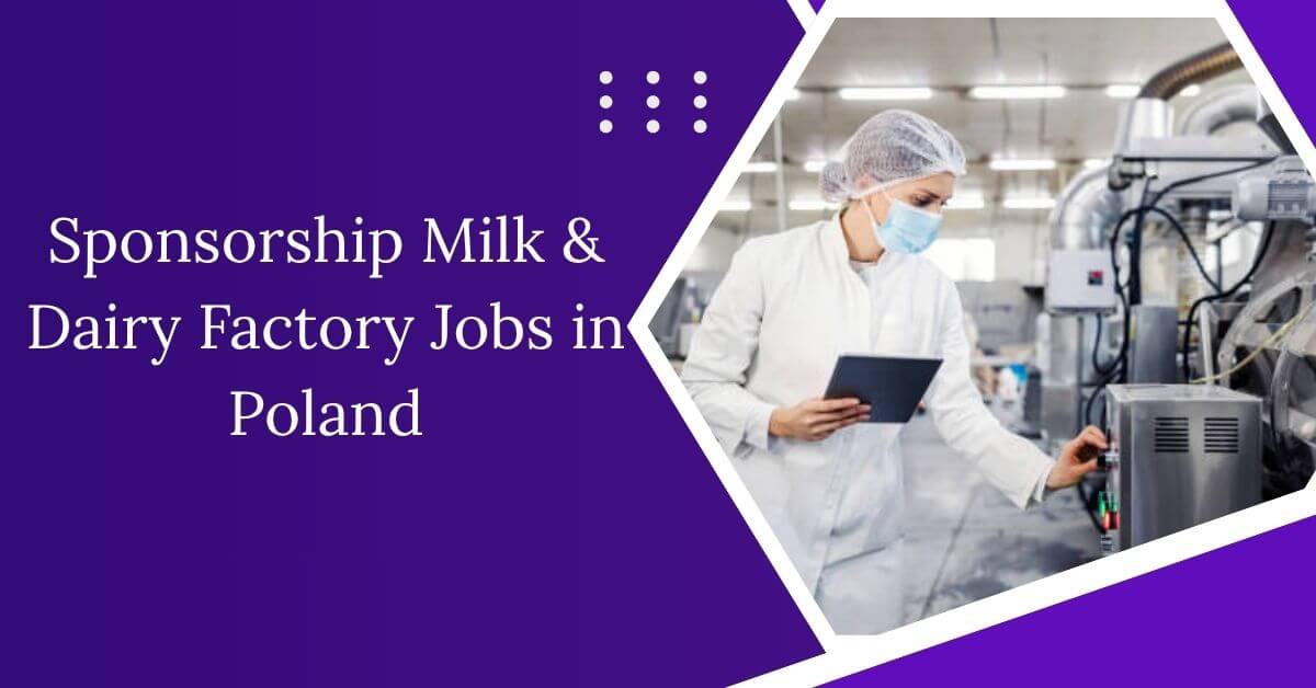 Sponsorship Milk & Dairy Factory Jobs in Poland