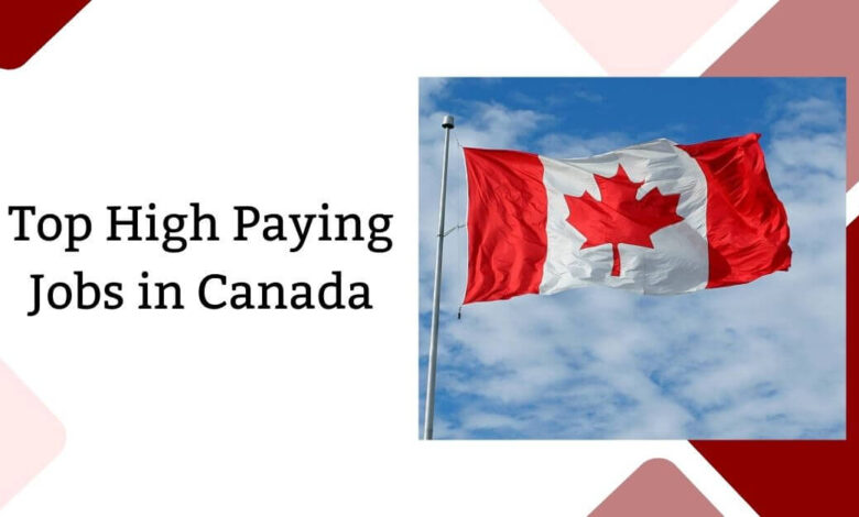Top High Paying Jobs in Canada
