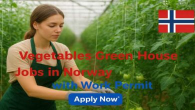 Vegetables Green House Jobs in Norway with Work Permit