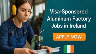 Visa-Sponsored Aluminum Factory Jobs in Ireland