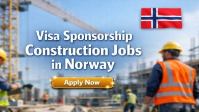 Visa Sponsorship Construction Jobs in Norway