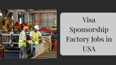 Visa Sponsorship Factory Jobs in USA