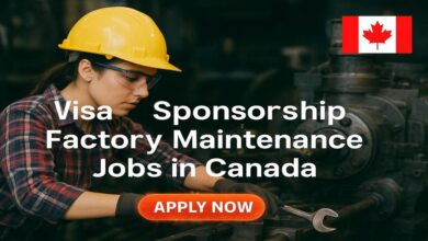 Visa Sponsorship Factory Maintenance Jobs in Canada
