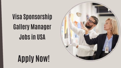 Visa Sponsorship Gallery Manager Jobs in USA