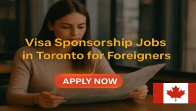 Visa Sponsorship Jobs in Toronto for Foreigners