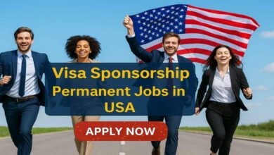 Visa Sponsorship Permanent Jobs in USA