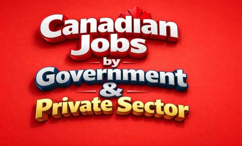 Canadian Jobs by Government & Private Sector