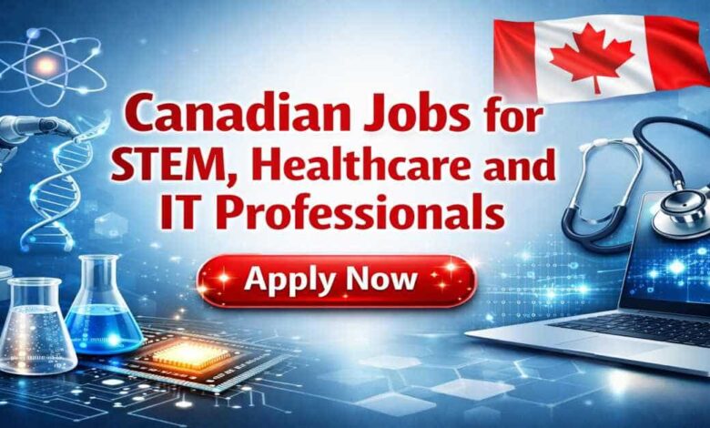 Canadian Jobs for STEM, Healthcare and IT Professionals
