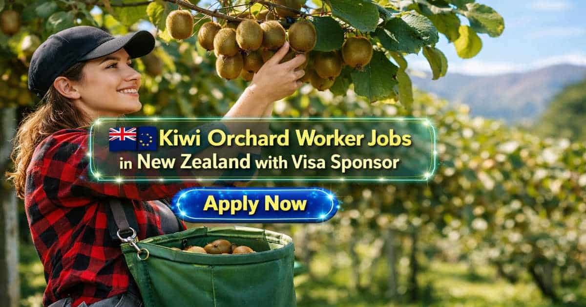 Kiwi Orchard Worker Jobs in New Zealand with Visa Sponsor