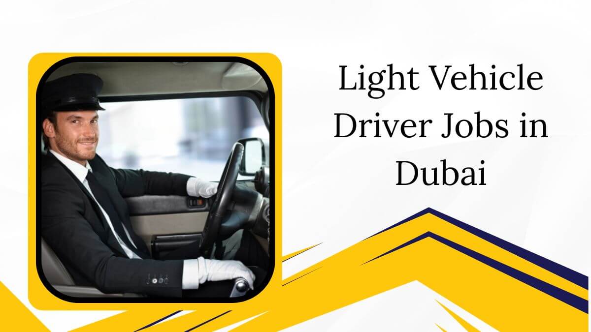 Light Vehicle Driver Jobs in Dubai