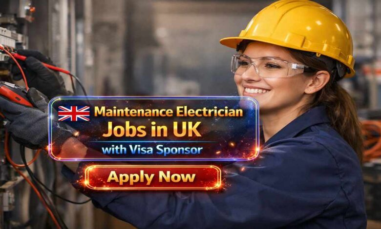 Maintenance Electrician Jobs in UK with Visa Sponsor