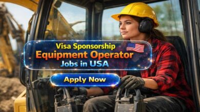 Visa Sponsorship Equipment Operator Jobs in USA