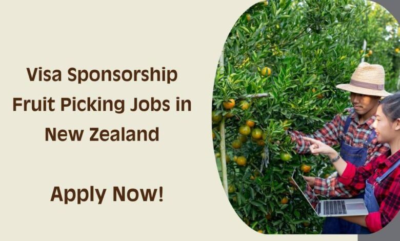 Visa Sponsorship Fruit Picking Jobs in New Zealand