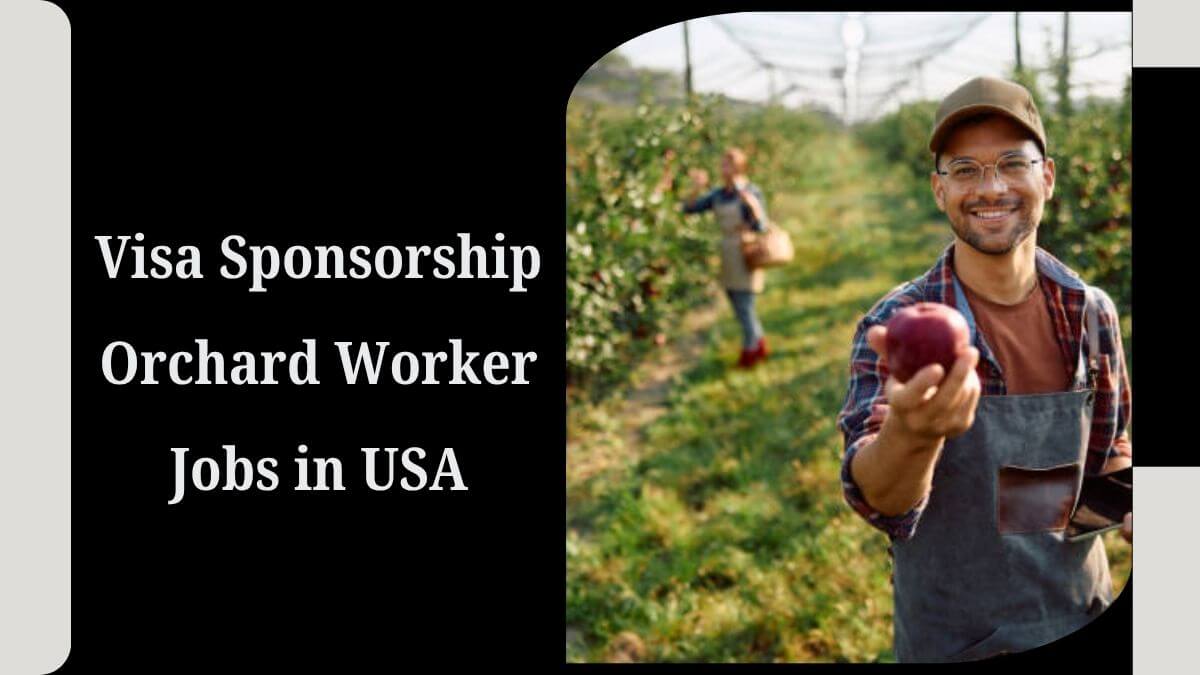 Visa Sponsorship Orchard Worker Jobs in USA