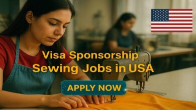 Visa Sponsorship Sewing Jobs in USA