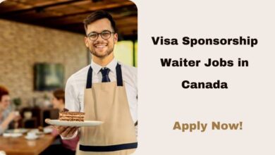 Visa Sponsorship Waiter Jobs in Canada