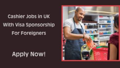 Cashier Jobs in UK With Visa Sponsorship For Foreigners