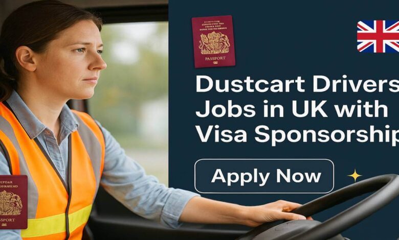 Dustcart Drivers Jobs in UK with Visa Sponsorship
