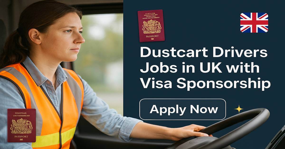Dustcart Drivers Jobs in UK with Visa Sponsorship