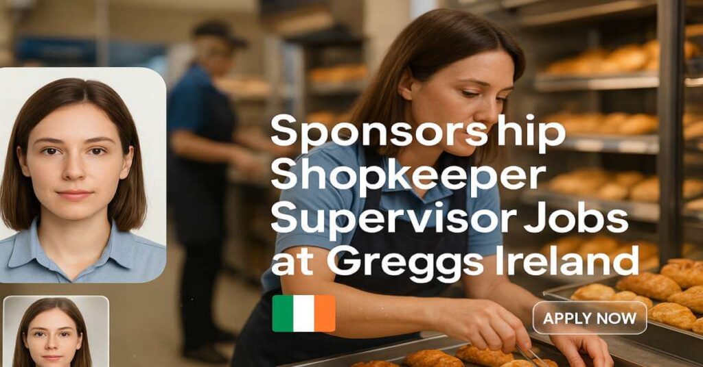 Sponsorship Shopkeeper Supervisor Jobs at Greggs Ireland