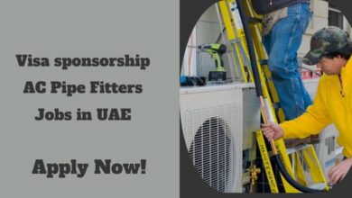 Visa sponsorship AC Pipe Fitters Jobs in UAE