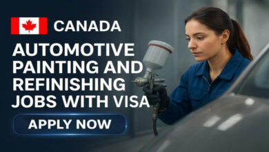 Canada Automotive Painting and Refinishing Jobs with Visa