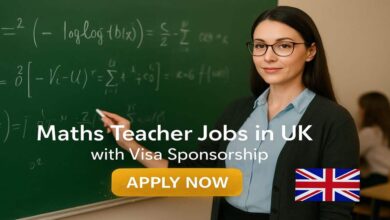 Maths Teacher Jobs in UK with Visa Sponsorship