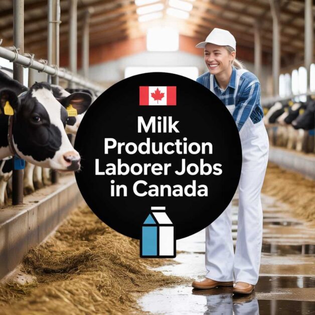 Milk Production Laborer Jobs in Canada 
