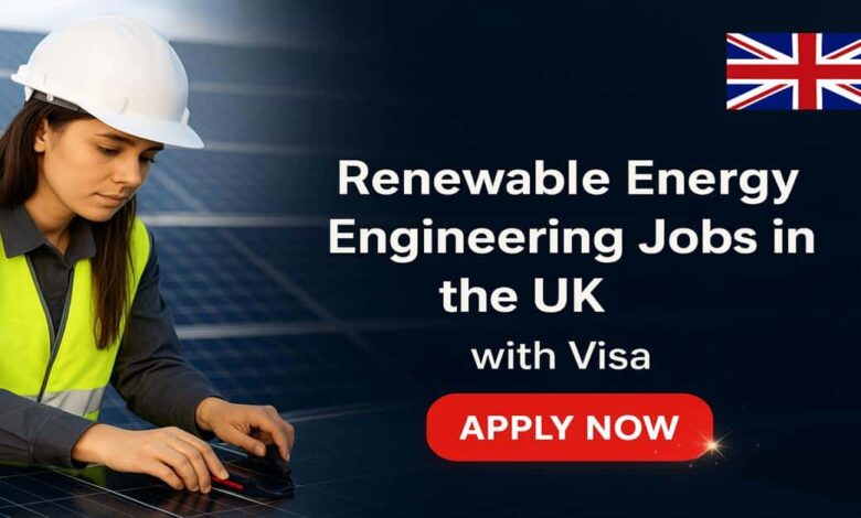 Renewable Energy Engineering Jobs in the UK with Visa