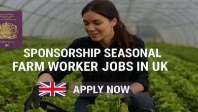 Sponsorship Seasonal Farm Worker Jobs in UK