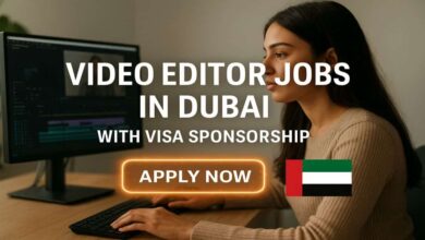 Video Editor Jobs in Dubai with Visa Sponsorship