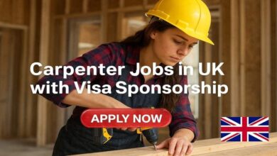 Carpenter Jobs in UK with Visa Sponsorship