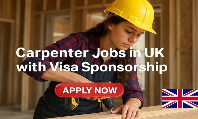 Carpenter Jobs in UK with Visa Sponsorship