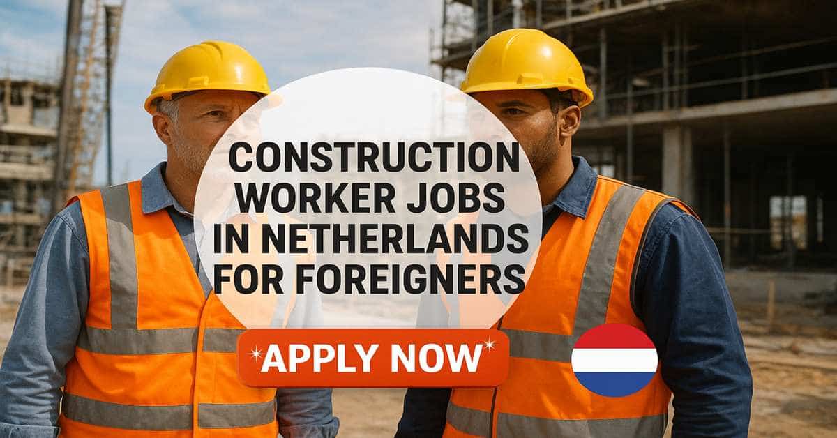 Construction Worker Jobs in Netherlands for Foreigners