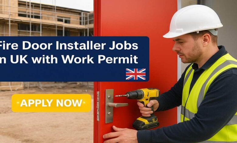 Fire Door Installer Jobs in UK with Work Permit