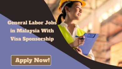 General Labor Jobs in Malaysia With Visa Sponsorship
