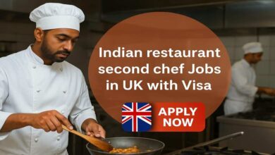 Indian restaurant second chef Jobs in UK with Visa