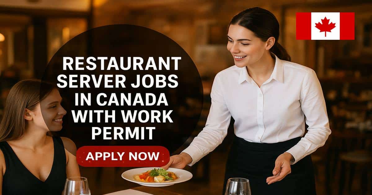 Restaurant Server Jobs in Canada with Work Permit
