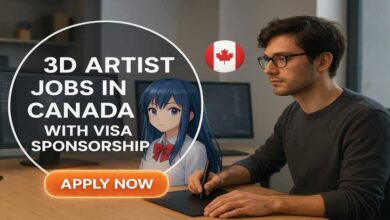 3D Artist Jobs in Canada with Visa Sponsorship